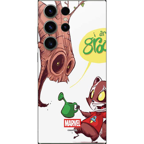 Marvel Rocket Raccoon and Groot Tall Tails Galaxy S24 Ultra Skin