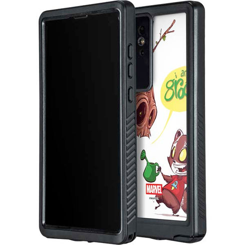 Marvel Rocket Raccoon and Groot Tall Tails Galaxy S24 Ultra Waterproof Case
