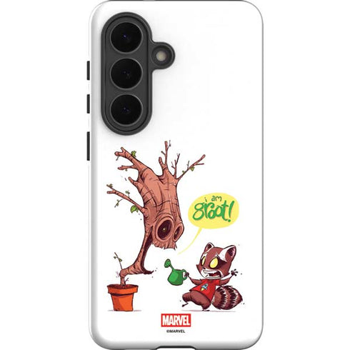 Marvel Rocket Raccoon and Groot Tall Tails Galaxy S26 Plus Impact Case