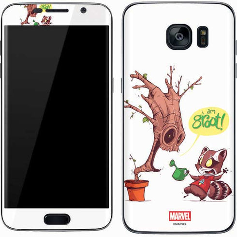 Marvel Rocket Raccoon and Groot Tall Tails Galaxy S7 Skin