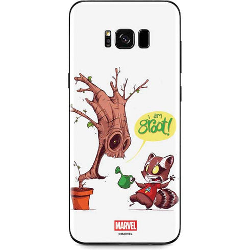 Marvel Rocket Raccoon and Groot Tall Tails Galaxy S8 Plus Skin