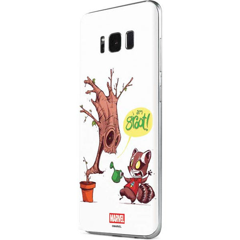Marvel Rocket Raccoon and Groot Tall Tails Galaxy S8 Skin