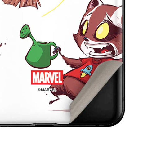 Marvel Rocket Raccoon and Groot Tall Tails Galaxy Z Flip Skin