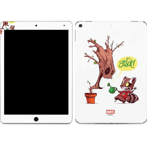 Marvel Rocket Raccoon and Groot Tall Tails iPad Skins
