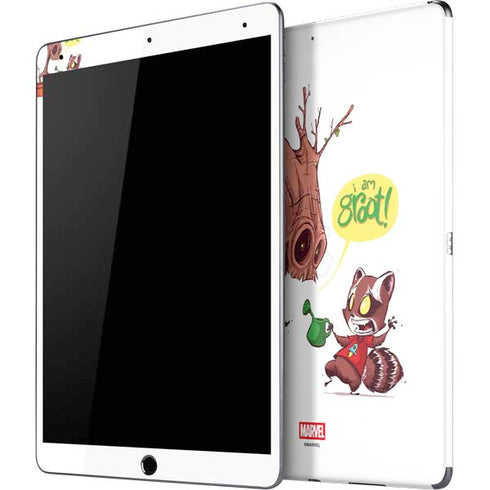 Marvel Rocket Raccoon and Groot Tall Tails iPad Skins