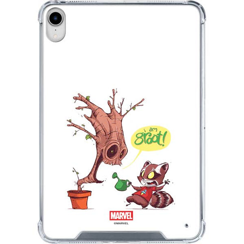 Marvel Rocket Raccoon and Groot Tall Tails iPad 11th Gen (2025) Clear Case