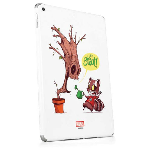 Marvel Rocket Raccoon and Groot Tall Tails Apple iPad Skin