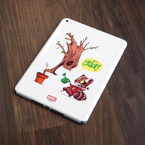 Marvel Rocket Raccoon and Groot Tall Tails Apple iPad Skin