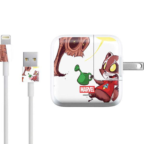 Marvel Rocket Raccoon and Groot Tall Tails iPad Charger (10W USB) Skin