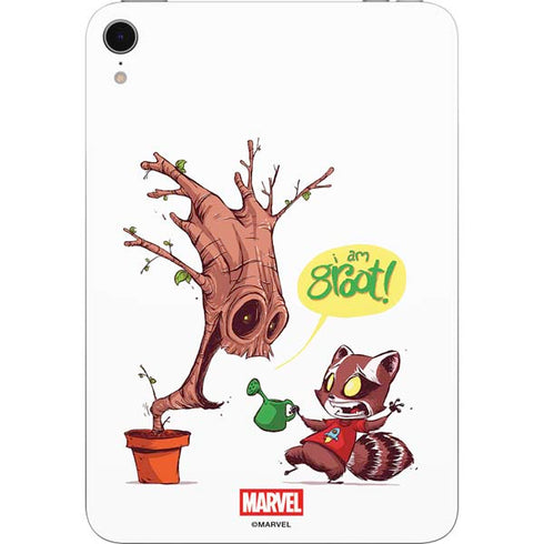 Marvel Rocket Raccoon and Groot Tall Tails Apple iPad Mini Skin