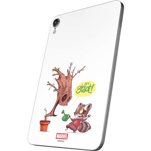 Marvel Rocket Raccoon and Groot Tall Tails Apple iPad Mini Skin