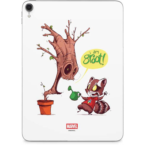 Marvel Rocket Raccoon and Groot Tall Tails Apple iPad Pro Skin