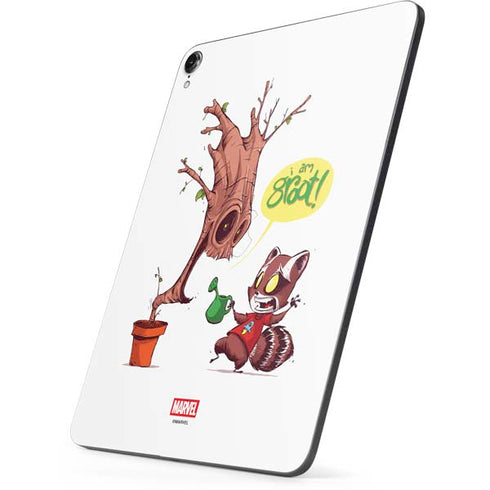Marvel Rocket Raccoon and Groot Tall Tails Apple iPad Pro Skin