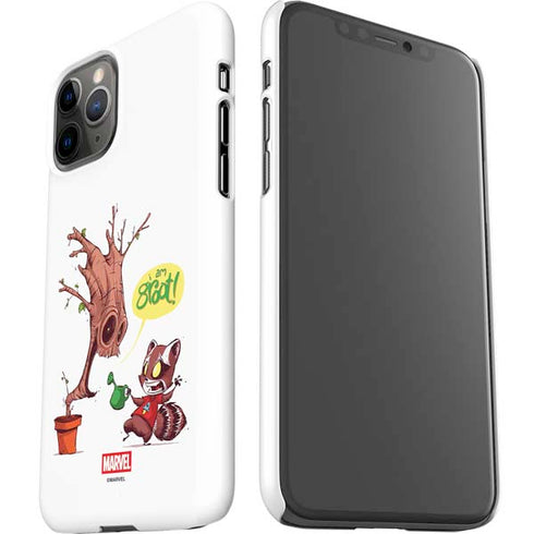 Marvel Rocket Raccoon and Groot Tall Tails iPhone 11 Pro Lite Case