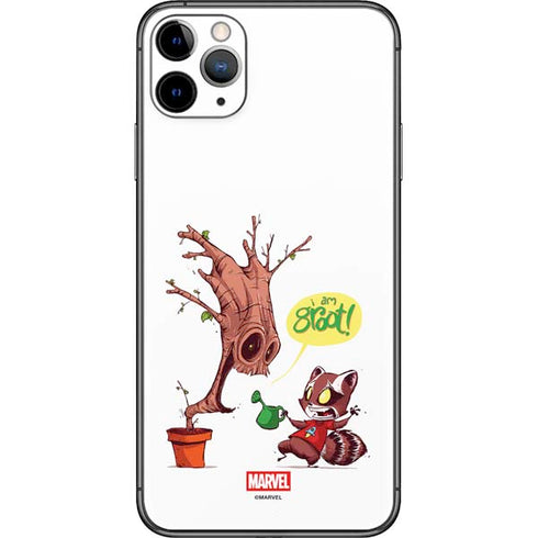 Marvel Rocket Raccoon and Groot Tall Tails iPhone 11 Pro Max Skin