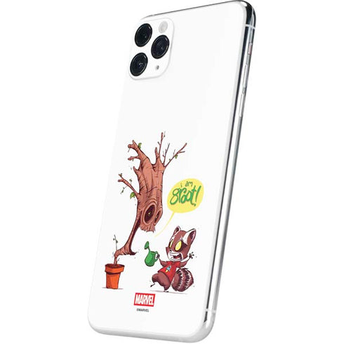 Marvel Rocket Raccoon and Groot Tall Tails iPhone 11 Pro Max Skin