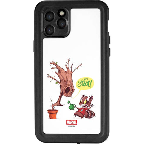 Marvel Rocket Raccoon and Groot Tall Tails iPhone 11 Pro Waterproof Case
