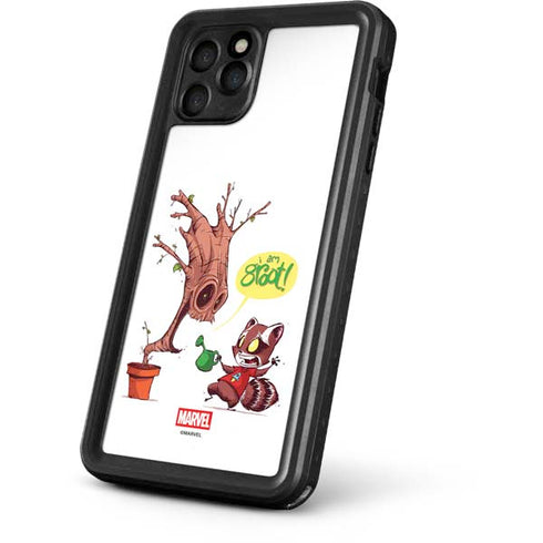 Marvel Rocket Raccoon and Groot Tall Tails iPhone 11 Pro Waterproof Case