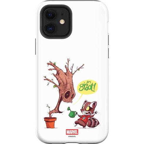 Marvel Rocket Raccoon and Groot Tall Tails iPhone 12 Impact Case