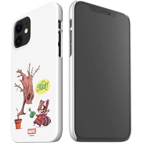Marvel Rocket Raccoon and Groot Tall Tails iPhone 12 Mini Lite Case