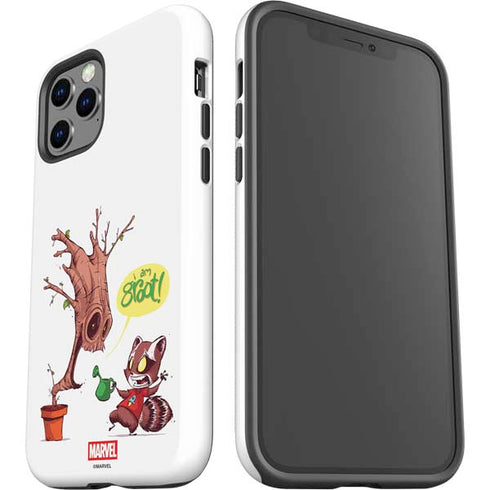 Marvel Rocket Raccoon and Groot Tall Tails iPhone 12 Pro Impact Case