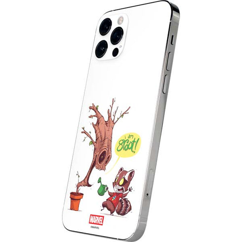 Marvel Rocket Raccoon and Groot Tall Tails iPhone 12 Pro Max Skin