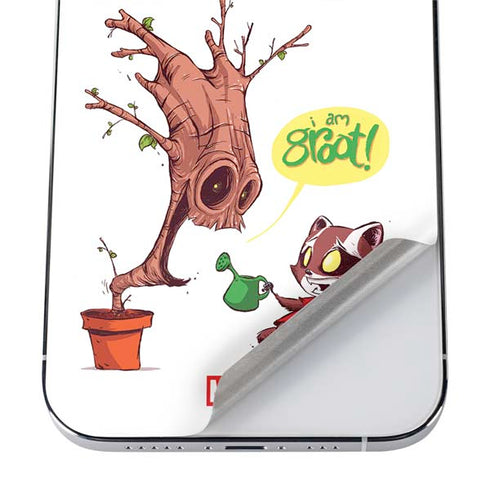 Marvel Rocket Raccoon and Groot Tall Tails iPhone 12 Pro Skin