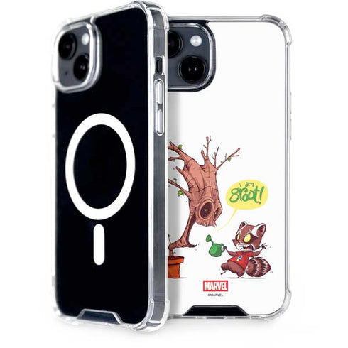 Marvel Rocket Raccoon and Groot Tall Tails iPhone 13 MagSafe Case