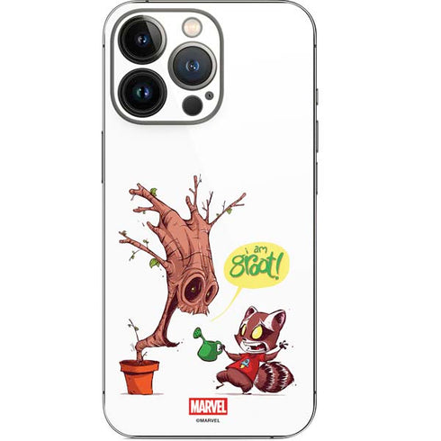 Marvel Rocket Raccoon and Groot Tall Tails iPhone 13 Pro Skin
