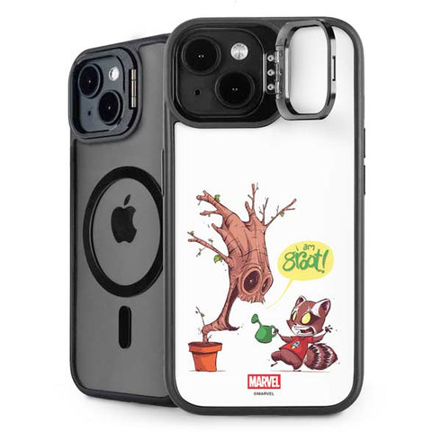 Marvel Rocket Raccoon and Groot Tall Tails iPhone 14 Plus Kickstand Case