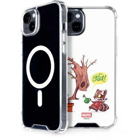 Marvel Rocket Raccoon and Groot Tall Tails iPhone 14 Plus MagSafe Case