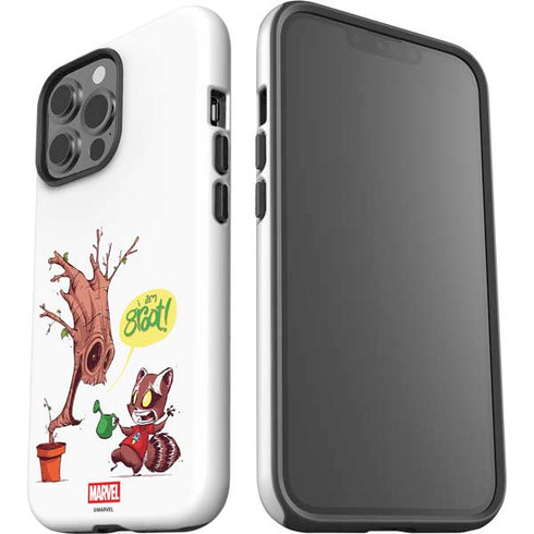Marvel Rocket Raccoon and Groot Tall Tails iPhone 14 Pro Max Impact Case