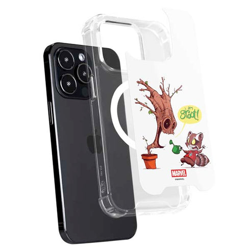 Marvel Rocket Raccoon and Groot Tall Tails iPhone 14 Pro Max MagSafe Case