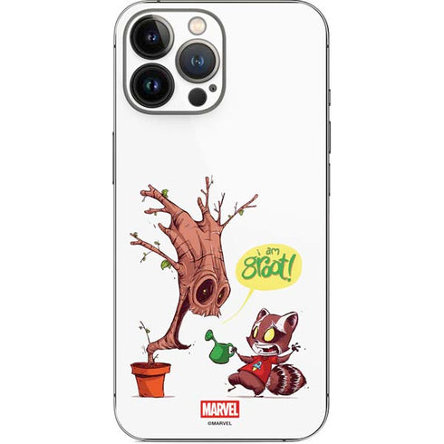 Marvel Rocket Raccoon and Groot Tall Tails iPhone 14 Pro Max Skin