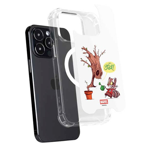 Marvel Rocket Raccoon and Groot Tall Tails iPhone 15 Pro Max MagSafe Case