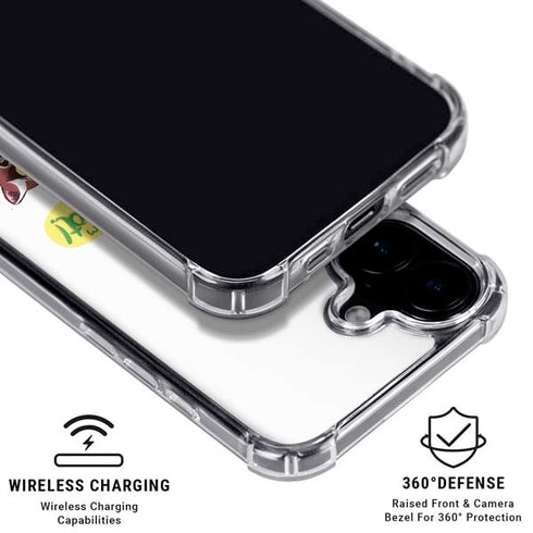 Marvel Rocket Raccoon and Groot Tall Tails iPhone 16 Clear Case