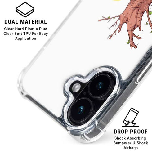 Marvel Rocket Raccoon and Groot Tall Tails iPhone 16 Clear Case