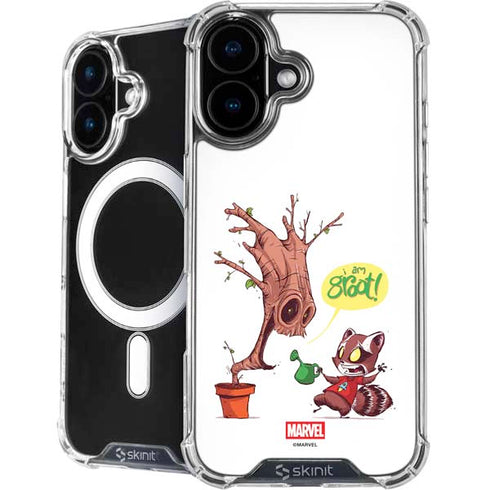Marvel Rocket Raccoon and Groot Tall Tails iPhone 16 MagSafe Case