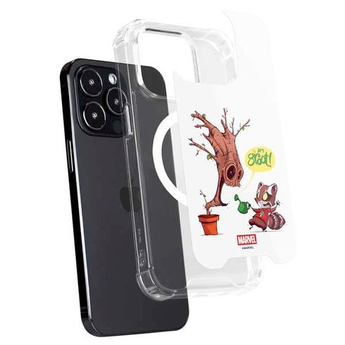 Marvel Rocket Raccoon and Groot Tall Tails iPhone 16 Pro MagSafe Case