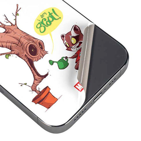 Marvel Rocket Raccoon and Groot Tall Tails iPhone 16 Pro Max Skin