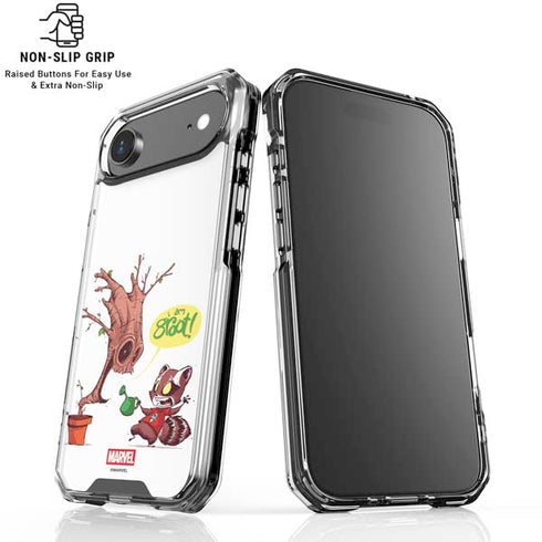 Marvel Rocket Raccoon and Groot Tall Tails iPhone 17 Air Clear Case