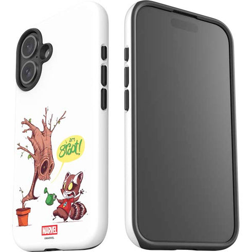 Marvel Rocket Raccoon and Groot Tall Tails iPhone 17 Impact Case