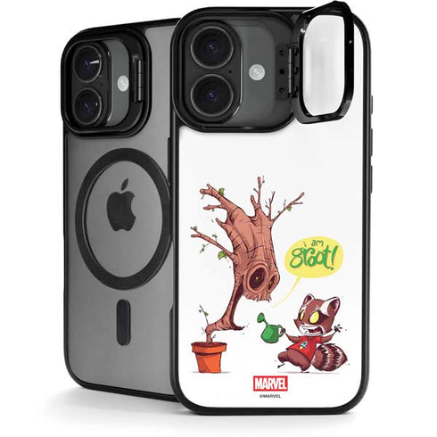 Marvel Rocket Raccoon and Groot Tall Tails iPhone 17 Kickstand Case