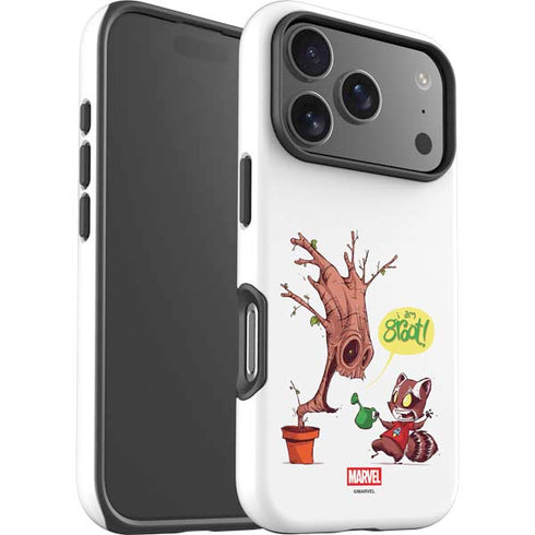 Marvel Rocket Raccoon and Groot Tall Tails iPhone 17 Pro Impact Case