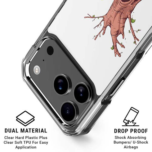Marvel Rocket Raccoon and Groot Tall Tails iPhone 18 Pro Clear Case