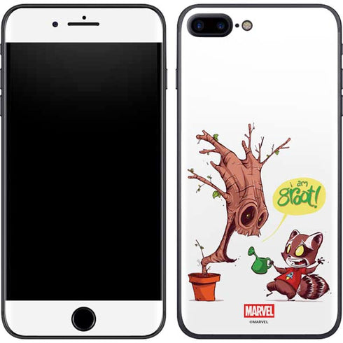 Marvel Rocket Raccoon and Groot Tall Tails iPhone 7 Plus Skin