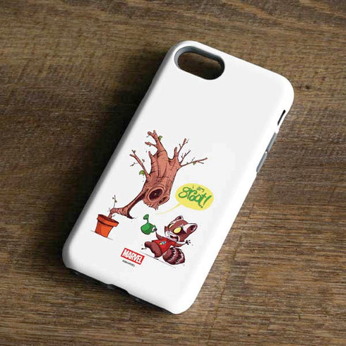 Marvel Rocket Raccoon and Groot Tall Tails iPhone 7 Pro Case