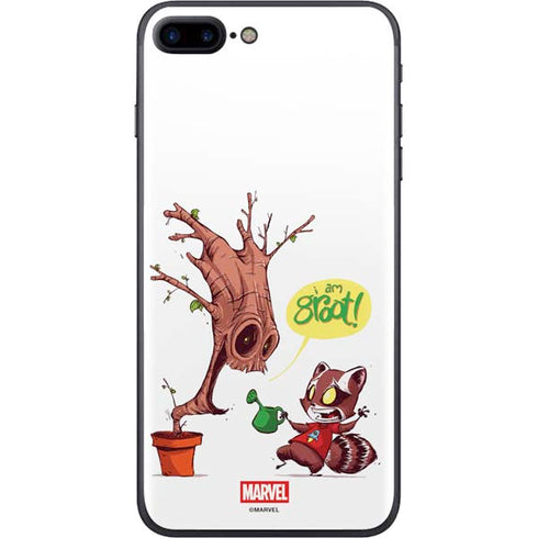 Marvel Rocket Raccoon and Groot Tall Tails iPhone 8 Plus Skin