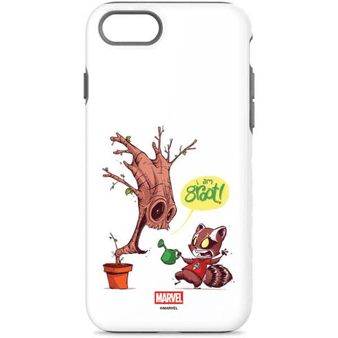 Marvel Rocket Raccoon and Groot Tall Tails iPhone 8 Pro Case