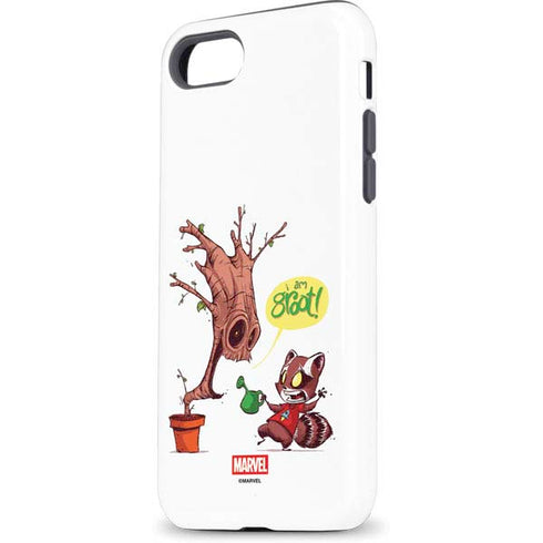 Marvel Rocket Raccoon and Groot Tall Tails iPhone 8 Pro Case